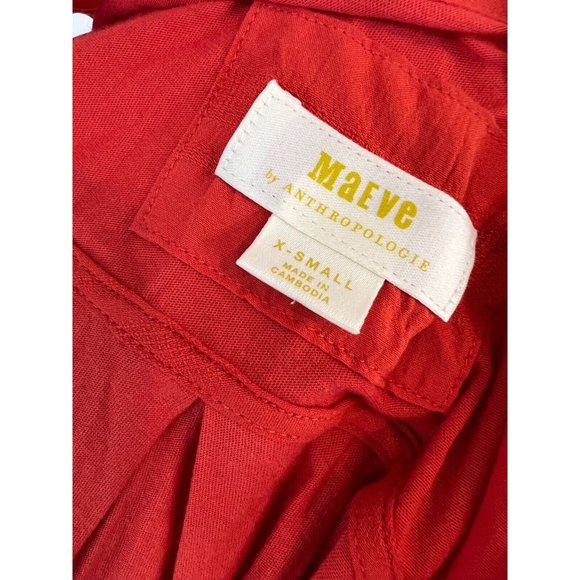 Mauve Anthropologie XS Sleeveless Shirt Blouse Tunic Top Extra Small Rayon - Picture 4 of 9